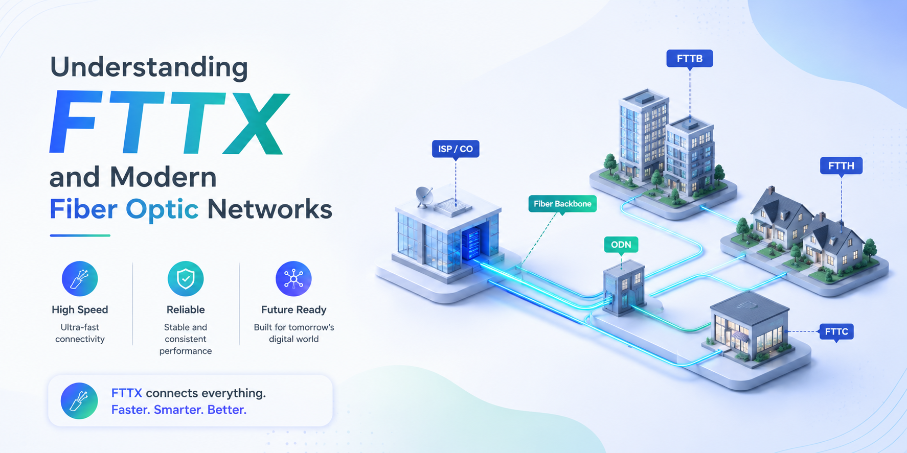 Understanding FTTX and Modern Fiber Optic Networks