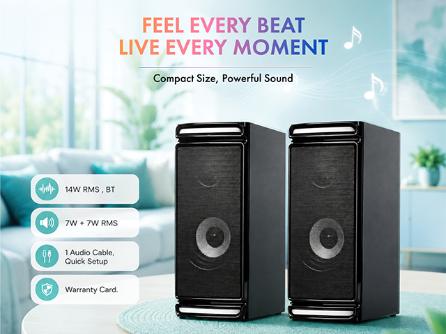 Solitine SE Mini L 18W 2.0 Stereo Speaker thumbnail