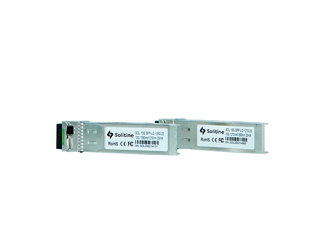 Solitine 10G SFP+ LC Module (Pair) – 20km, 10GBASE-BX, SMF thumbnail