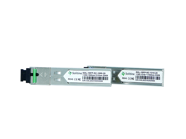 Solitine 1.25G SFP SC Module (Pair) – 20km, 1000BASE-BX, SMF thumbnail