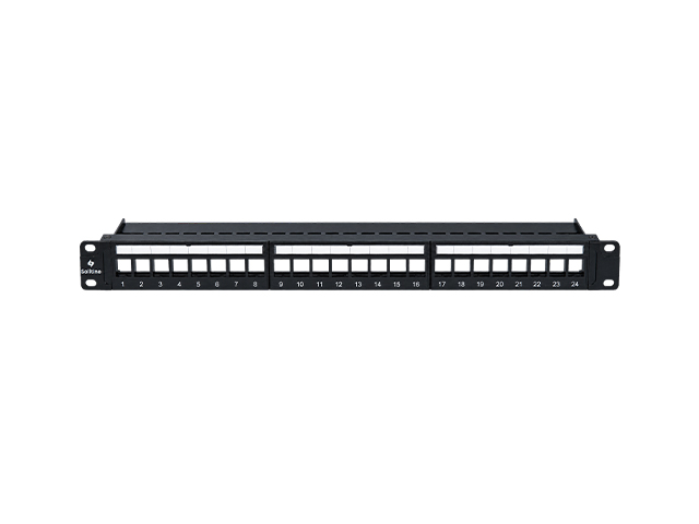 Solitine 24-Port 1U Patch Panel Cat6 Fully Loaded thumbnail