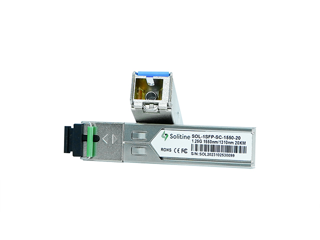 Solitine 1.25G SFP SC Module (Pair) – 20km, 1000BASE-BX, SMF thumbnail
