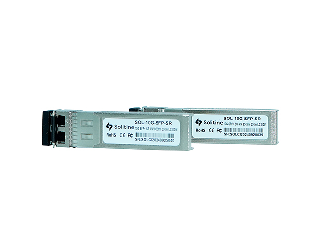 Solitine 10G SR SFP+ Module – 850nm, 300m, LC Duplex, MMF thumbnail