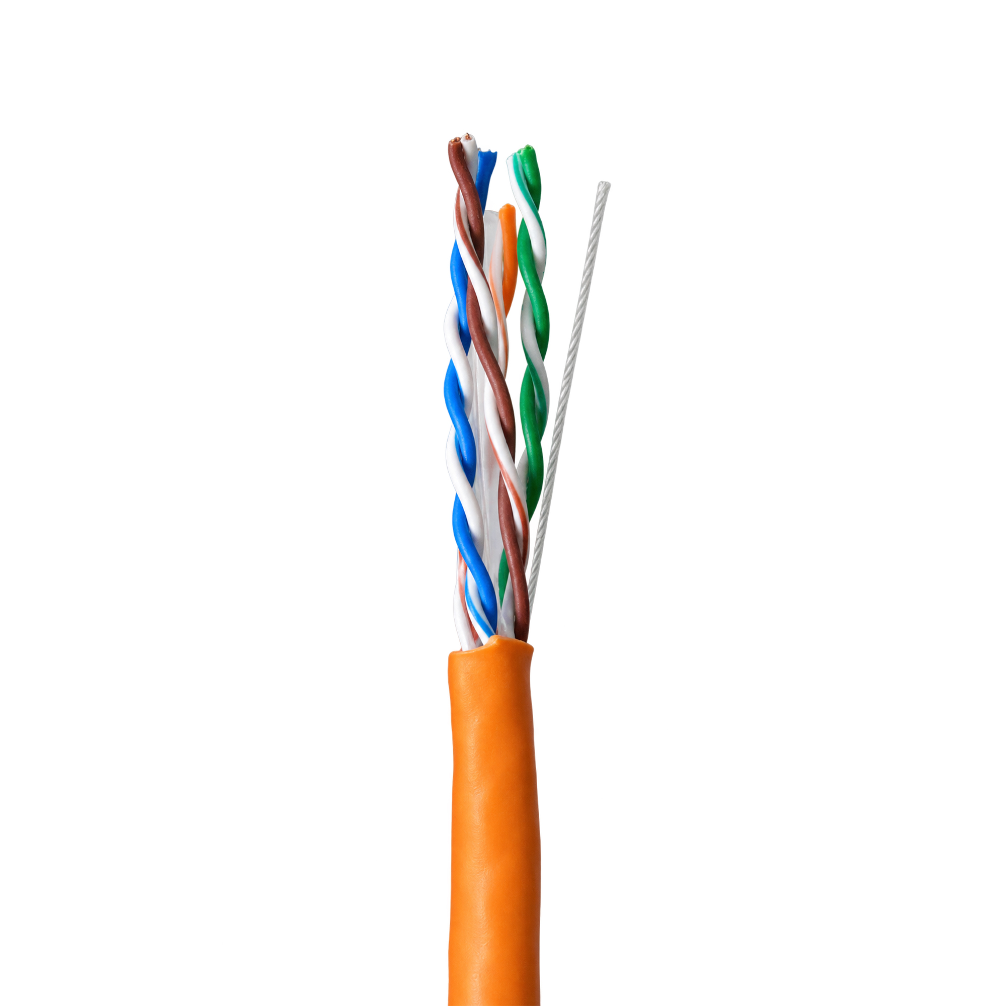 SOLITINE SOL5157-OR-U U/UTP 4-Pair Cat-6 CCA PVC LAN Cable (Orange) thumbnail