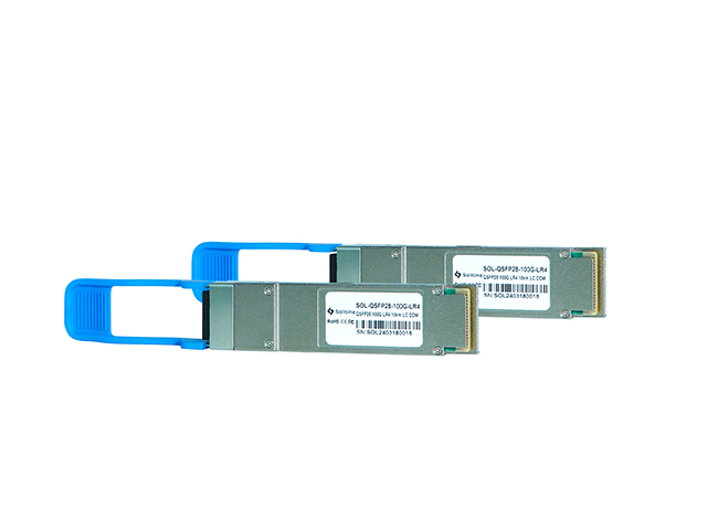 Solitine 100G LR4 QSFP28 Module – 850nm, MPO Connector, 100m, DDM thumbnail
