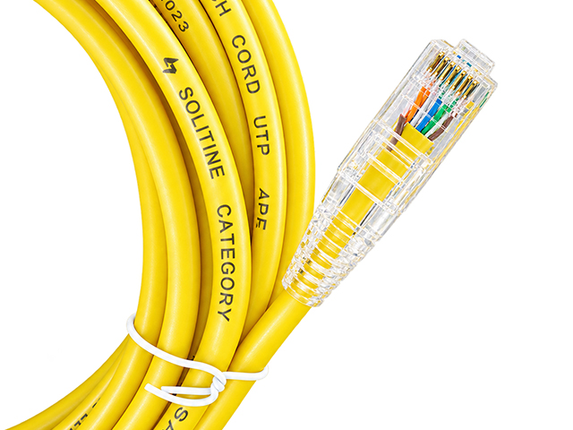 Solitine Cat6 UTP Patch Cable, 5m (Yellow, Blue, Orange) thumbnail
