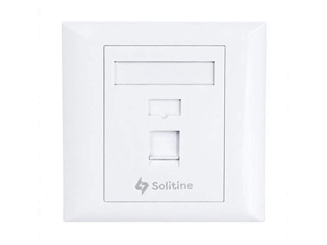SOLITINE Single Port Face Plate (86 × 86 mm)
