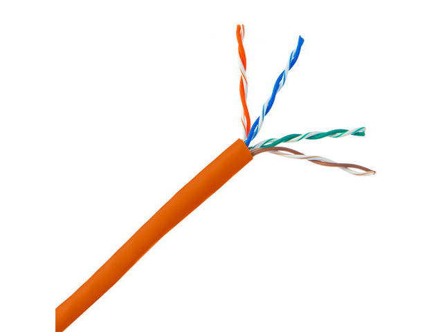 SOLITINE Cat6 UTP 4 pair LSZH LAN Cable 305m Orange