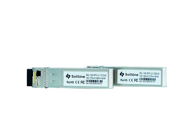 Solitine 10G SFP+ Module – 1330nm/1270nm, 40km, Simplex